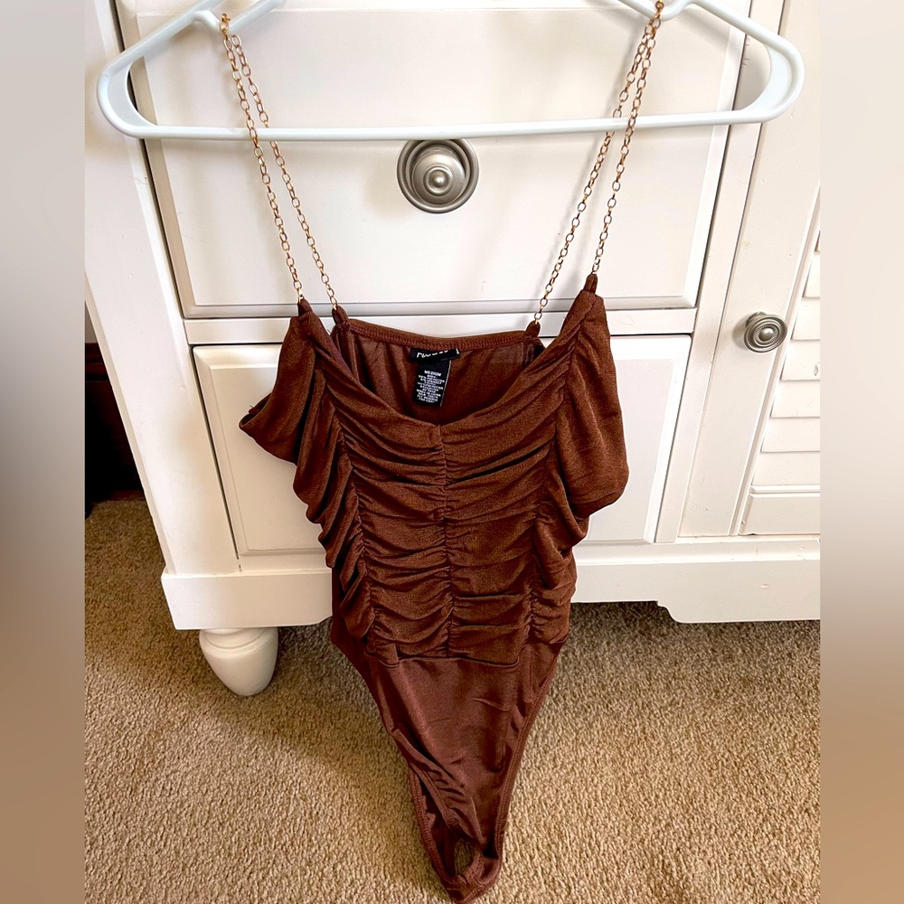 Tank top onesie, Rue21, brown, size medium
